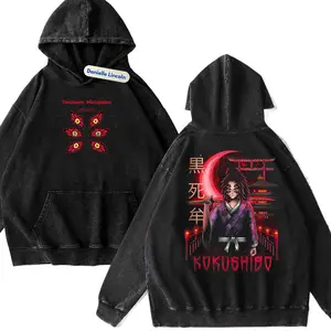 Kokushibo Moon Sword Vintage Hoodies, Demon Slayer Manga Hoodies Gift For Fan Anime, Gift For Men, Gift For Women Crew Neck Trending T-shirt