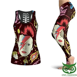 David Bowie Brown Tank Top and Leggings: The Ultimate Chameleon of Rock Apparel