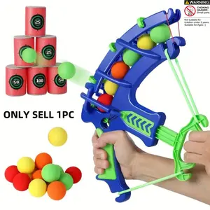 12pcs Blue-Green Interactive Archery Game Set with Colorful Balls - Indoor/Outdoor Family Fun and Parent-Child Interaction, Toys for Boys and Girls, Educational Soft Dart Target, Parent-Child Archery Activity, Halloween & Christmas Gift & New Year's