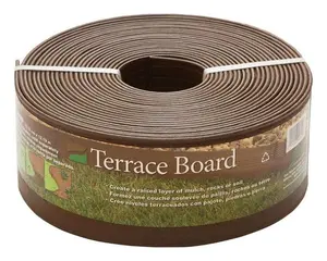 Master Mark 94340 Terrace 4 in. x 40 ft. Brown Board Landscape Edging, Raised Edges, Terrace 4X40ft, 4X40 Feet