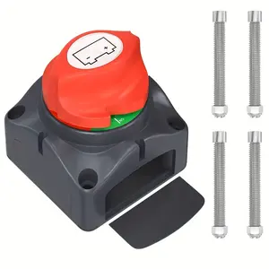 Battery Switch 12-48V Heavy Duty Battery Power Cut Master Switch Disconnect Isolator for Car Vehicle RV and Marine Boat (On/Off)