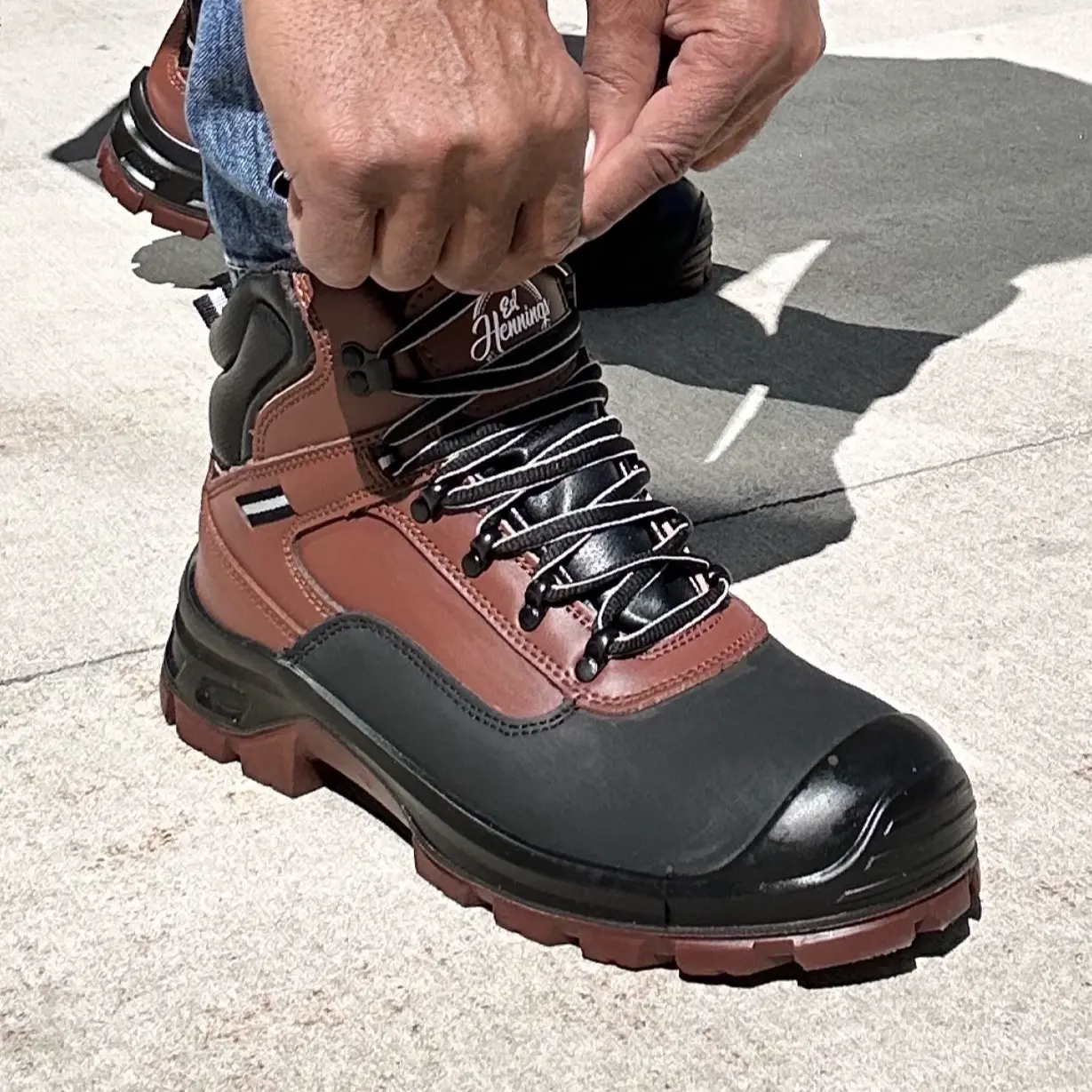 Max Pro (Brown) Work Boots by Ed Hennings