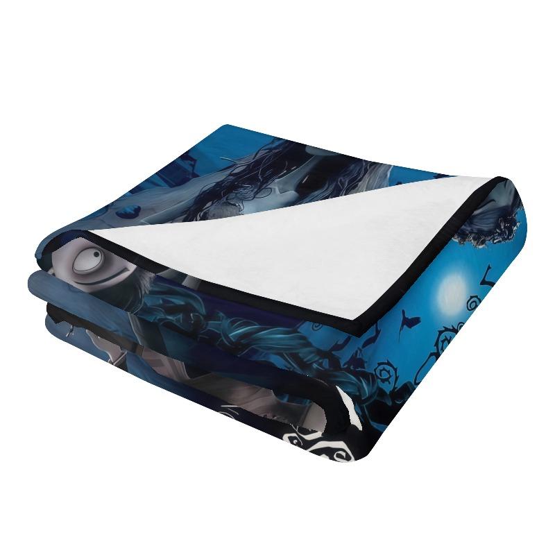 Horror Corpse Bride Blanket Soft Warm Throw Blanket for Bed Sofa Queen Size Halloween Decor Scary Movie Blanket Birthday Gifts