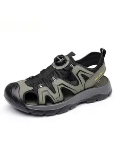 Men's 2025 Summer Soccer Game Sandals - Closed-Toe Breathable Flat Sole Versatile Casual Outdoor Shoes Blokecore.