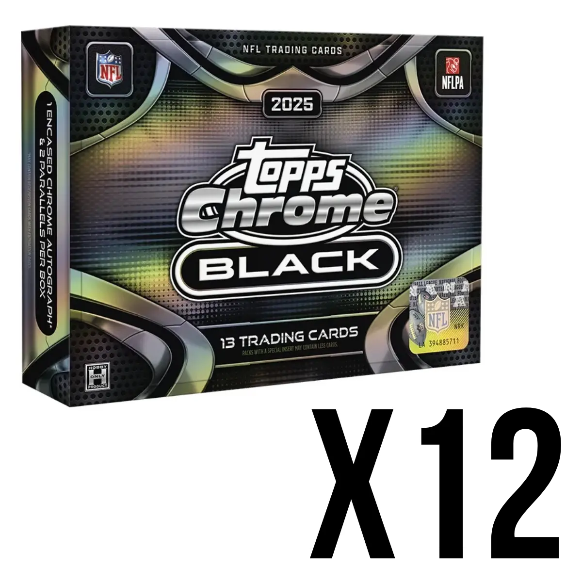 #A1310 12x2025 Topps Chrome Black Football Hobby Box Break (FULL CASE)