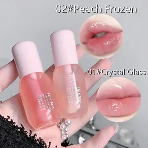 Moisturizing Lip Balm, 2 Counts/set HydratingGlossy Lip Glaze Stick Plumping Lip Oil for Girls &Women, Fall Gift, Christmas Gift, Mother's DayGift, Lip Stain, Skincare