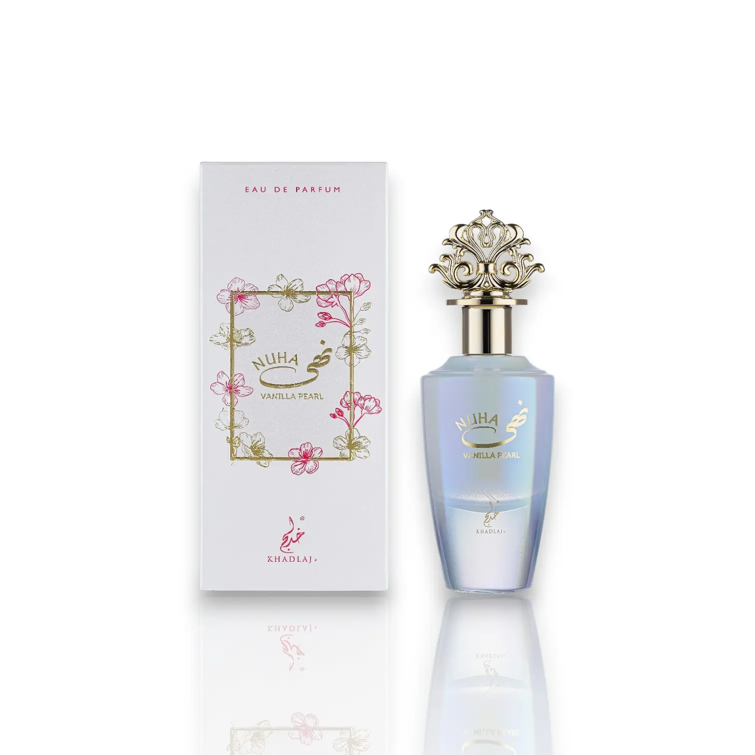 Khadlaj | Nuha Vanilla Pearl | Eau De Parfum | Womens Fragrance | Freesia + Black Currant + Magnolia Fragrance Notes