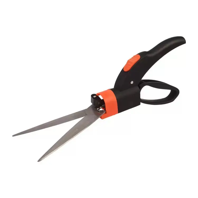 360° Rotating Head Steel Garden Shears with Ergonomic Handle for Comfortable Use, Ideal for Shaping Hedges, Trimming Lawns, Weeding, and Smooth, Precise Cuts