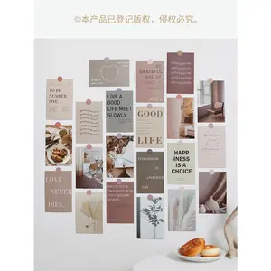 30PCS Postcard Photo Collage Set Wall Collage Kit Aesthetic Posters Bedroom Decor Minimalist Pictures Teenage Girls Room Decor