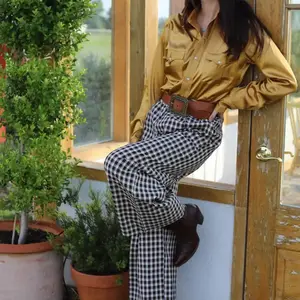 Gingham Pant