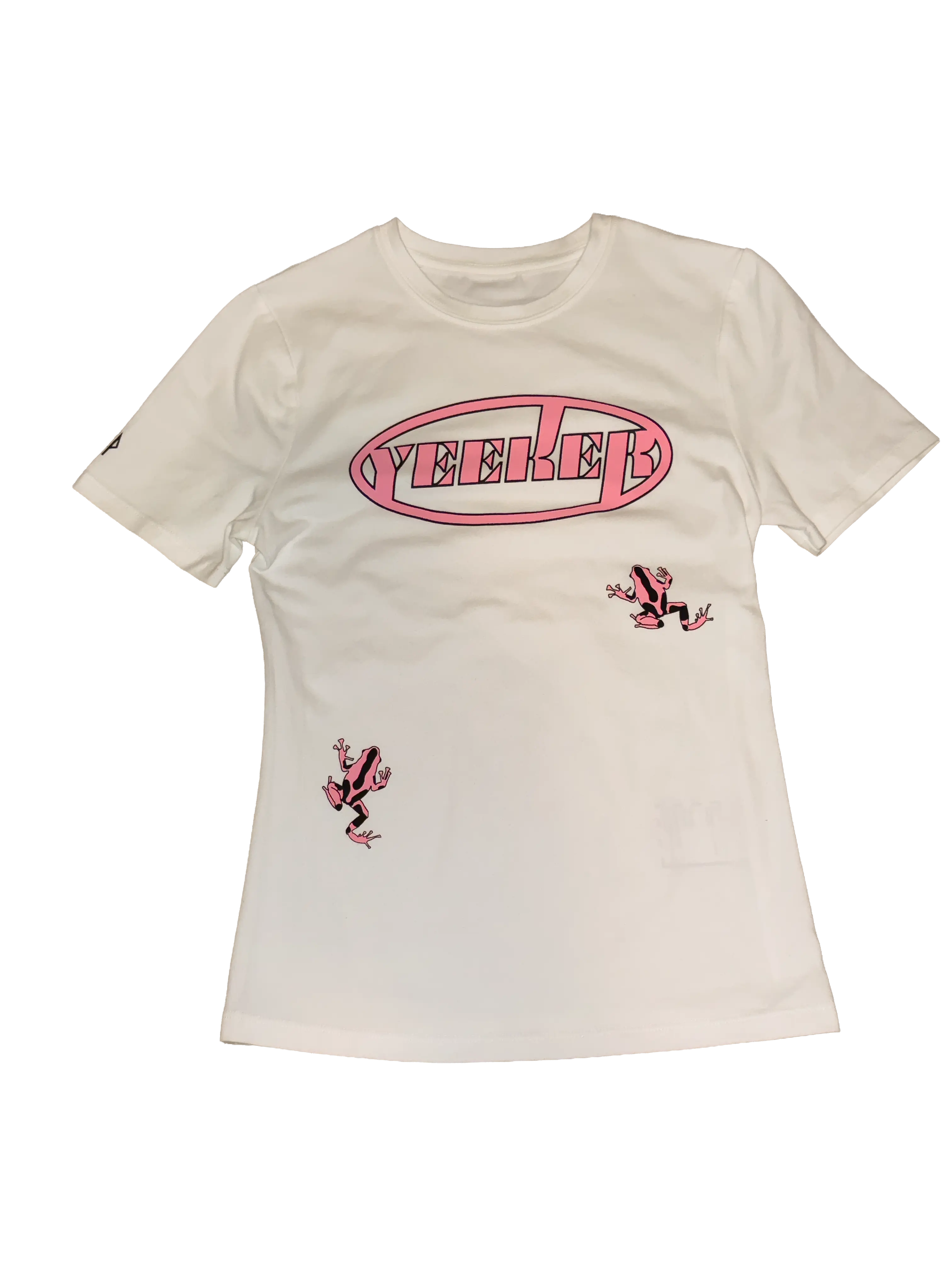 Yeeker Women's Dart Frog T-Shirt, Athletic Basic Cap Sleeve Top with Bold Oval Logo, Built to Wear All Day