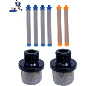 (2+4+2) Packs Airless Spray Filter Set –288716 Pump Inlet Strainer, 288749 60 Mesh, 288750 100 Mesh Gun Filters – Compatible with graco Magnum X5 X7 LTS15 LTS17 ProX7 ProX9 SG2 SG3
