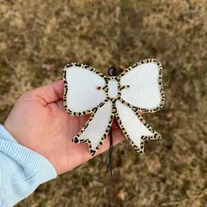Car freshie LEOPARD BOW