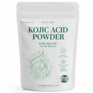 Kojic Acid Powder 60g, Pure Organic Kojic Acid Dipalmitate for DIY Skincare, Homemade Lotions, Creams, Serums & Soap Making | Natural Cosmetic Ingredient for Custom Beauty Formulations