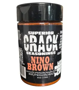 Superior Crack Nino Brown Espresso Rub - Bold Flavor for Steaks & Ribs - 6oz Seasoning Blend for Grilling Enthusiasts