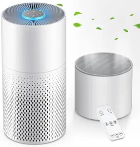 Humidifier and Air Purifier in One, 3-Stage Filter Cleaner Evaporatively Humidify Combo Remove Pets Dust Dander Hair Allergy Pollen  Smell for  Bedroom Large Room, 24dB Quiet