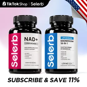 Selerb NAD+ Supplement for Women  + Magnesium Complex Bundle