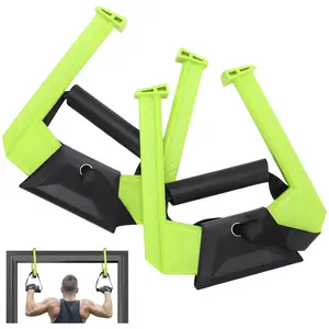 [Double pole set 440 lb. load] Adjustable door frame pull-up pole Heavy duty portable door fitness system Suitable for home and travel Professional pull-up and chin training