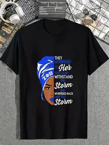 100% cotton Zeta Phi Beta Sorority, Black History Month African Pride T-Shirt casual Fashion graphic tees for women women graphic shirts