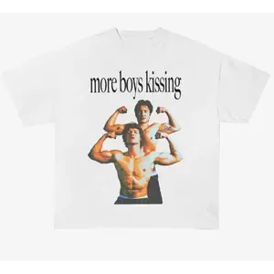 More Boys Kissing Shirt Heated Rivalry 90s Bootleg Tee Featuring Rozanov and Hollander Graphic Design
