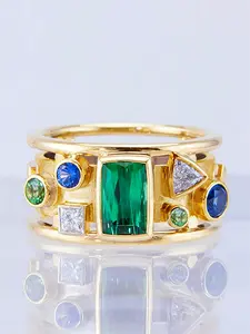 1 PC Luxury Cubic Zirconia Ring For Women For Valentine's Day Gift Wedding Anniversary Party Jewelry Vintage Engagement Ring