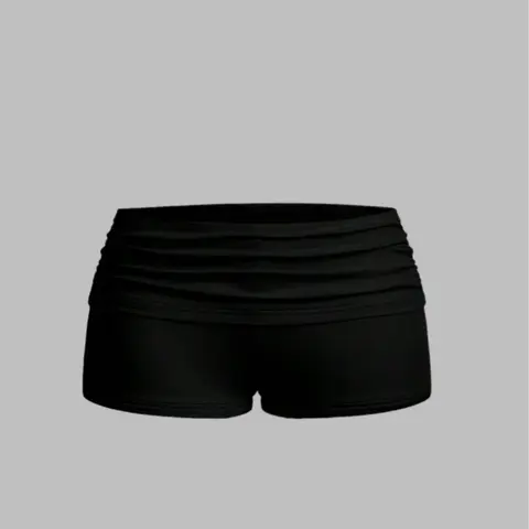 Daily casual style versatile hip-packing women's shorts Casual Drawstring Shorts