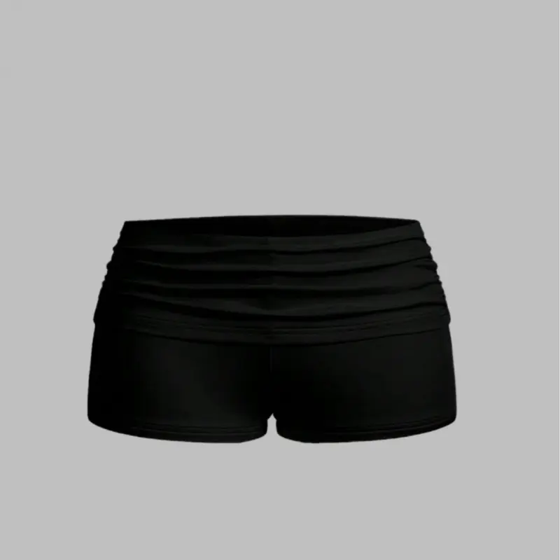 Daily casual style versatile hip-packing women's shorts Casual Drawstring Shorts