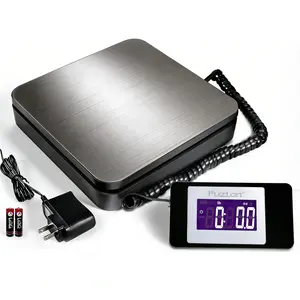 40kg/88lbs*0.1oz Shipping Scale with Ac Adapter Highly Accurate Postal Scale with Hold/Tare/Split display LCD Display, Digital Postage Scale for Packages/Luggage/pet