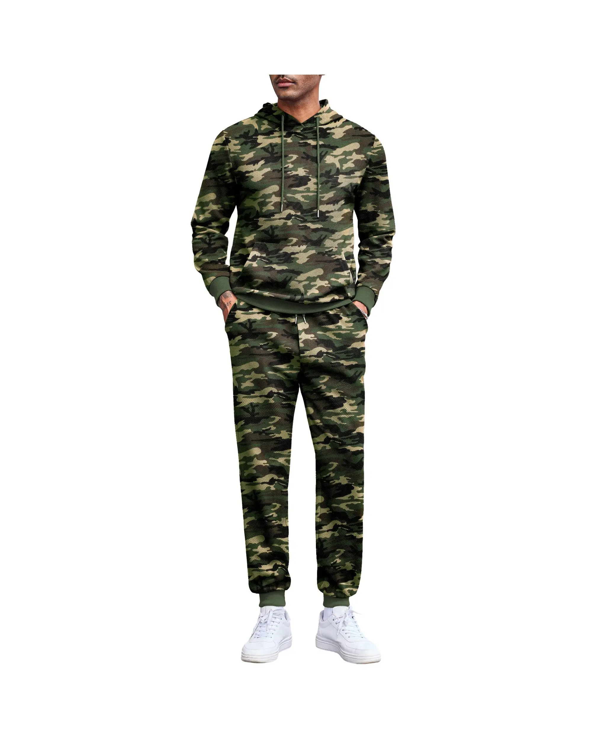 COOFANDY Men's Tracksuits 2 Piece set men Waffle Hoodies Sweatsuit Sets Sports Jogging Suit Set Gift Ideas
