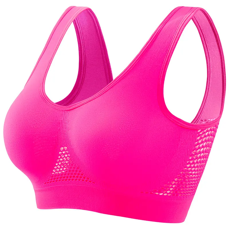 Plus Size Women's Small Chest Push-up Sports Bra for Workout, Running