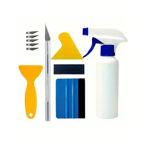 11pcs Window Tint Kit, Wallpaper Smoothing Tool, Car Vinyl Wrap Felt Edge Squeegee Tool For Car Vinyl Wrap, Window Tint, Decal Sticker Installation Tool