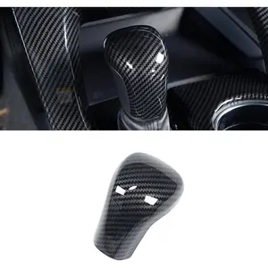 No Adhesive Snap-on Gear Shift Knob Cover Trim Protector Cap Glue-free for Toyota 2018 2019 2020 2021 2022 2023 2024 2025 Camry 2019 2020 2021 2022 2023 2024 2025 Corolla 2019-2022 Avalon Accessories