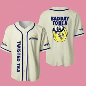 Bad Day To Be A Tw!sted Tea Inspired Baseball Jersey Shirt Hard Iced Tea Limited Edition Jersey Sport Apparel Gift