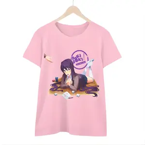 Doki Doki Literature Club! T-Shirt - Doki Doki Shirt- Horror Game T-shirt - Yuri Tshirt - Cutecore Shirt - Vintage Graphic Tee – Unisex S-3XL – Menswear & Womenswear – Streetwear Tops – Casual Cotton Crewneck Shortsleeve T-shirt