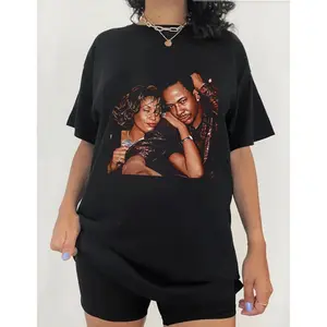 Bobby & Whitney t-shirt, Whitney Houston Shirt, Music Shirt , Tour 2024 Shirt Cotton Fabric