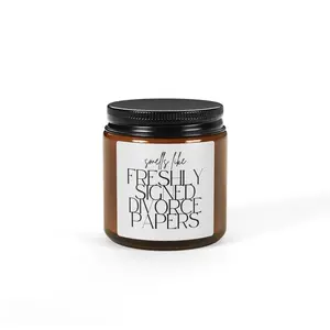 Smells Like Freshly Signed Divorce Papers Post-Divorce Candle