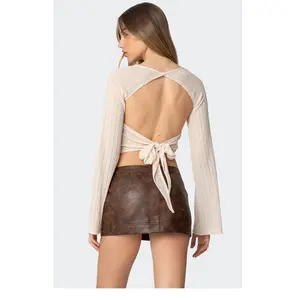 Edikted Women's Rachelle Tied Backless Top