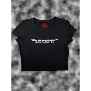 I Don't Like You Crop Top | Cute Crop Top | Gift For Her | Y2K Tee | Y2K Crop Top | Baby Tee | Funny Crop Top