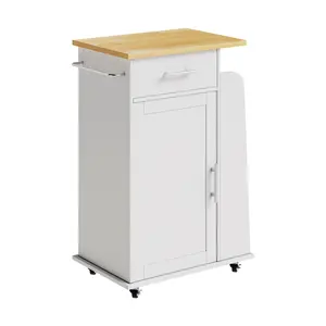 ANNWS Rolling Kitchen Island with Storage Cabinet and Lockable Swivel Wheels Drawer Organizing shelf floating shelves