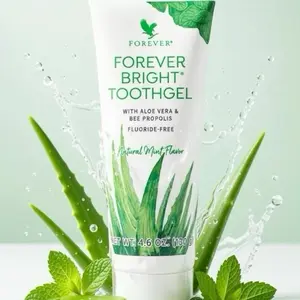 Forever Bright Toothgel with Aloe Vera & Bee Propolis Fluoride-Free Natural Mint Flavor 4.6 oz 130 g