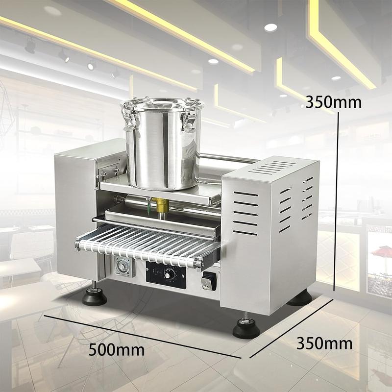Kolice Commercial Automatic Mille Crepe Cake Making Machine, Egg Skin Crepe Machine, Thousand Layers Cake Skin Maker-Crepe Dia.: 10”, Crepe Thickness: 0.016” to 0.047”
