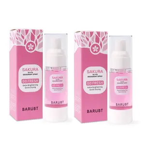 BARUBT1PC/2PCS Sakura Antiperspirant Deodorant Spray, deodorizes, eliminates body odor, keeps underarms fresh, long-lasting scented fragrance, removes unpleasant smells, Body Care