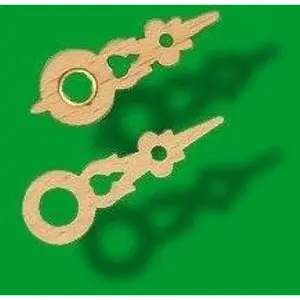 Wood Cuckoo Clock Hands 32mm(1.26inch) & 30mm(1.18inch) with Brass Nut 9.0106.03