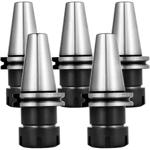 VEVOR OrangeA 5 PCS Collet Set, CAT40 ER32 Collet Chuck, for CNC Engraving Machine & Milling Lathe Tool (CAT40 ER32)