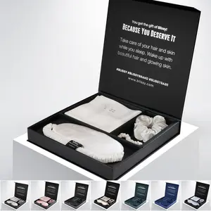 Blissy Dream Gift Set – 100% Mulberry Silk – Pillowcase, Sleep Mask & Scrunchies for Hair & Skin