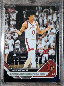 Mikel Brown Jr Freshman Bowman U Basketball Card Black Parallel 09/10 Hyper Rare SSP