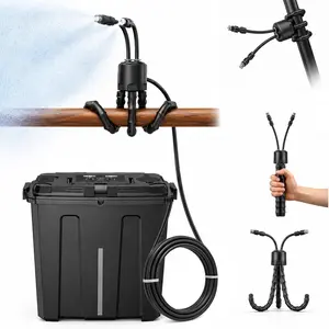 Personal Misting System Portable, Outdoor Misters for Outside Water Cooling, 9L Bucket with Built-in 10000mAh  & PCS Pump, for Outdoor /Patio/Umbrella/Pasture/Greenhouse/Camping