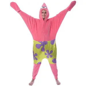 Intimo Nickelodeon Men's SpongeBob SquarePants Patrick Star Union Suit Pajama (S/M) Pink