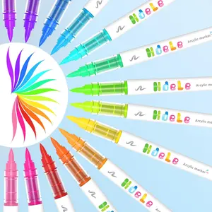 Guangna New Upgraded Acrylic Paint Markers, Solid Ink, Smooth Application, Comprehensive Colors, Ideal for Handicrafts and Art Supplies