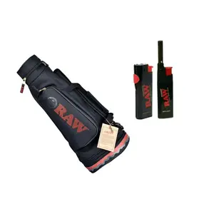 Raw cone duffel bag smell-proof + phoenix lighters + extendo lighters